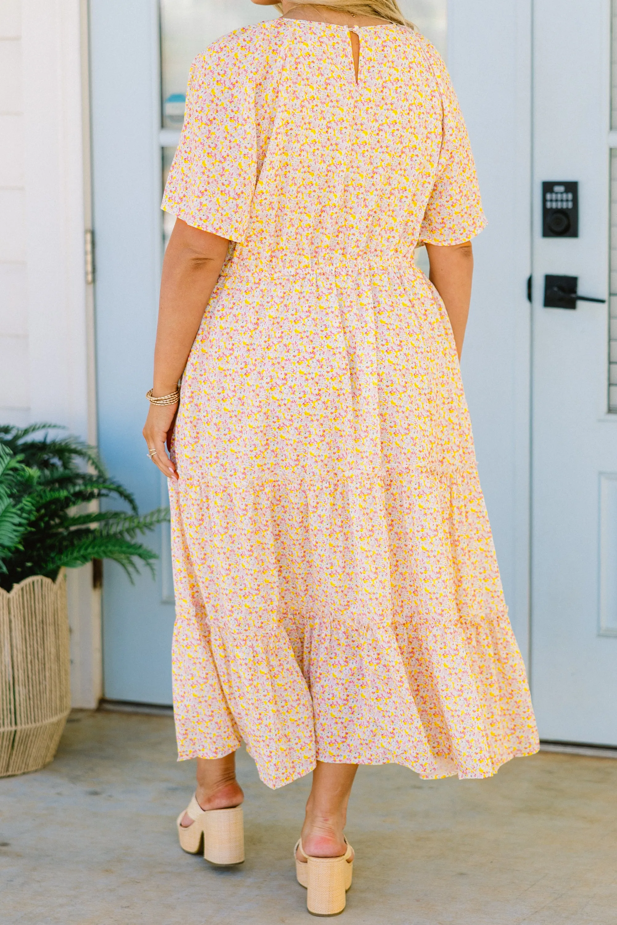 Headed To The Market Dress, Pink