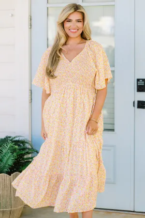Headed To The Market Dress, Pink