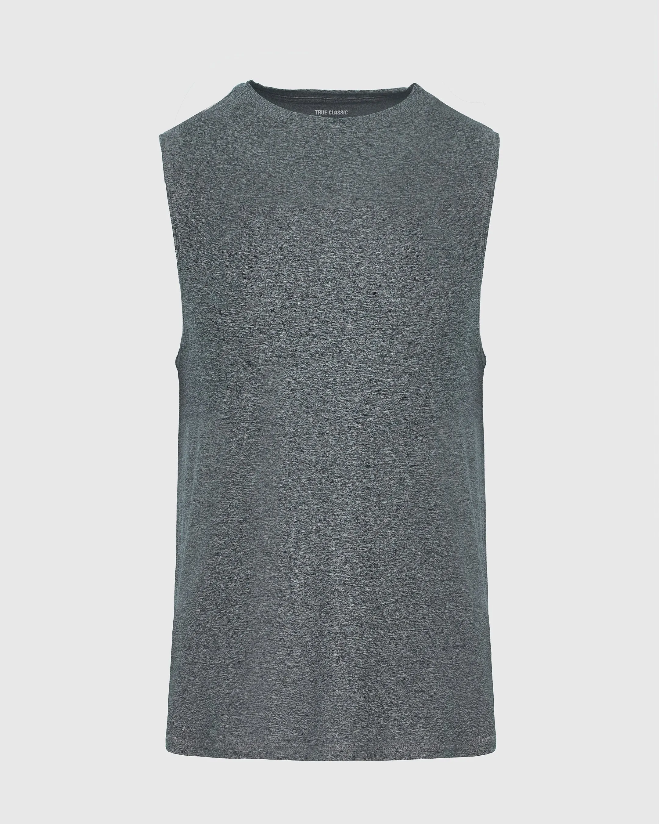 Heather Navy Sleeveless Active Muscle Tee