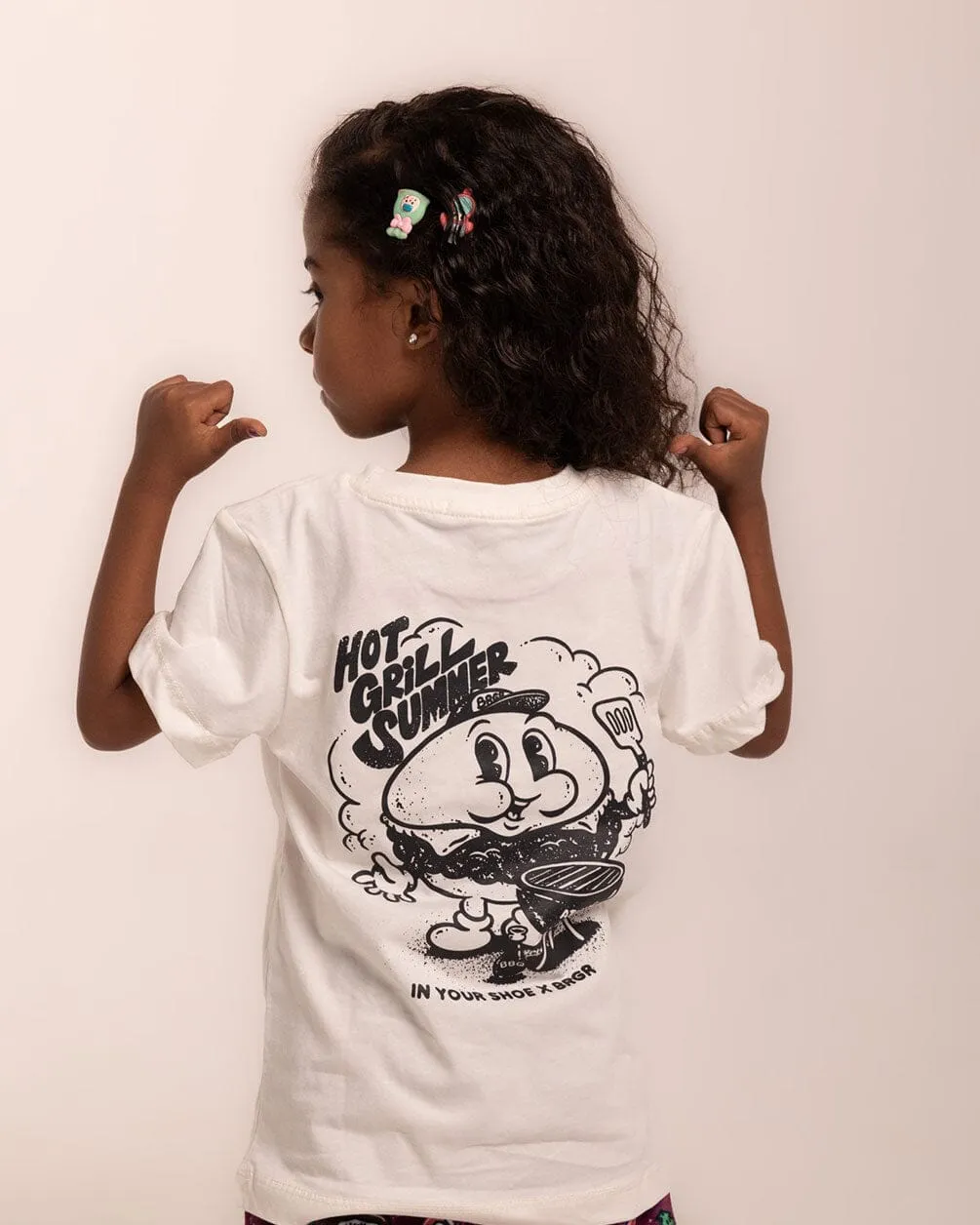 Hot Grill Summer Printed Kids Tee