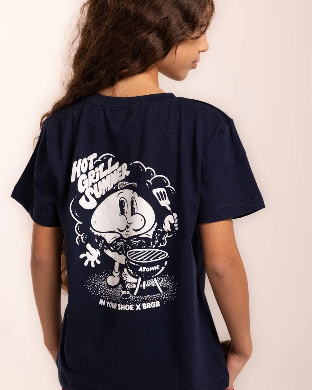 Hot Grill Summer Printed Kids Tee