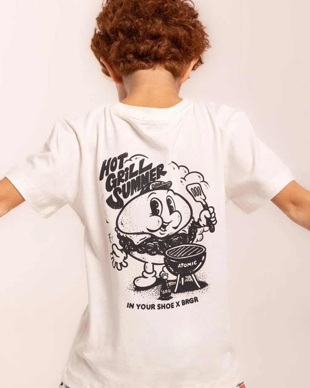 Hot Grill Summer Printed Kids Tee