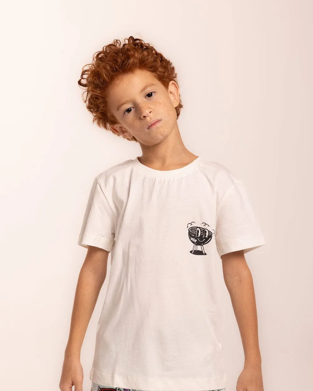 Hot Grill Summer Printed Kids Tee