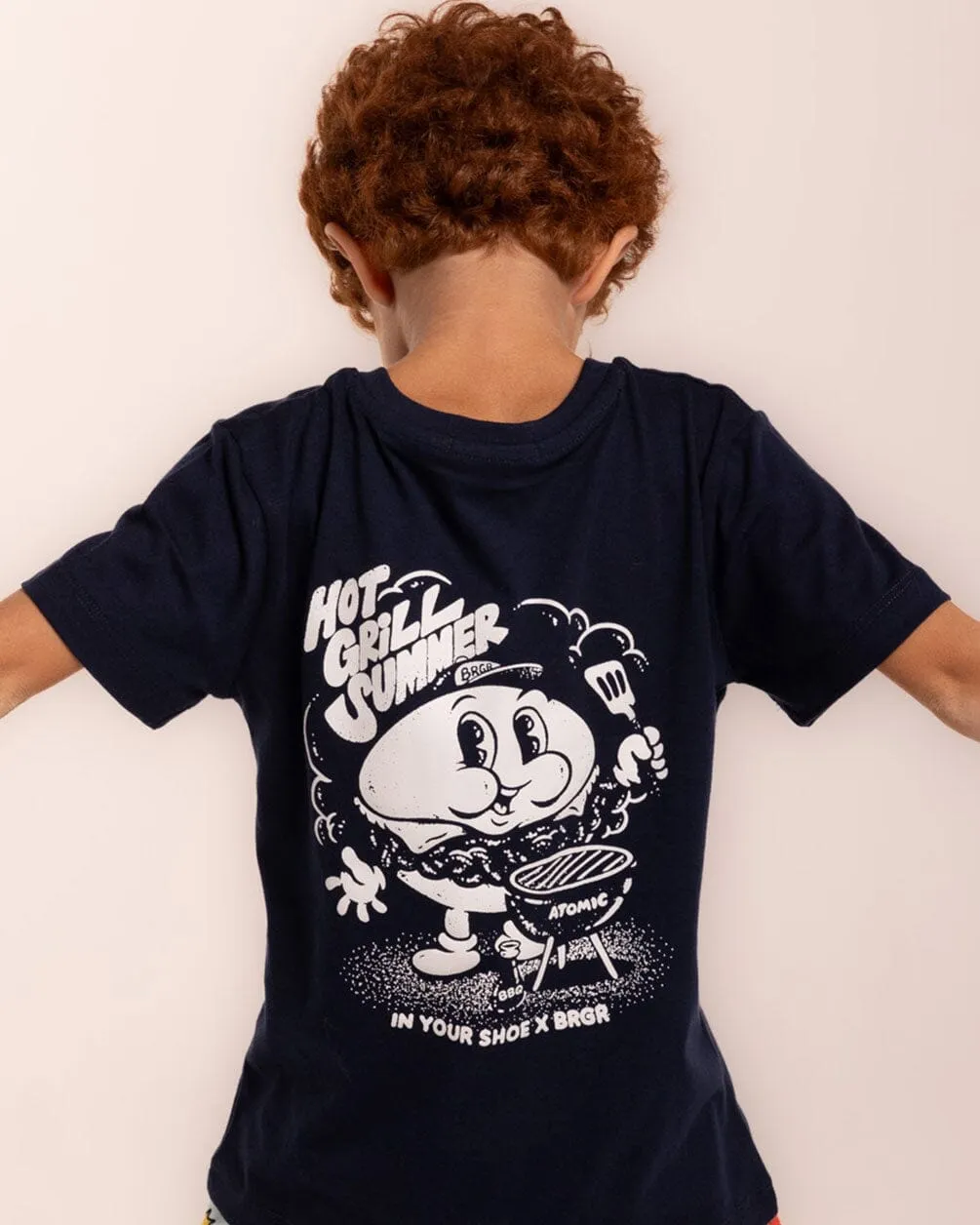 Hot Grill Summer Printed Kids Tee