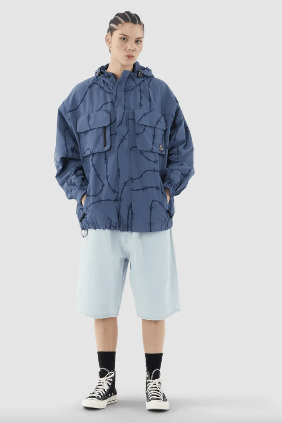 HUF CROMER SHORT - LIGHT BLUE DENIM
