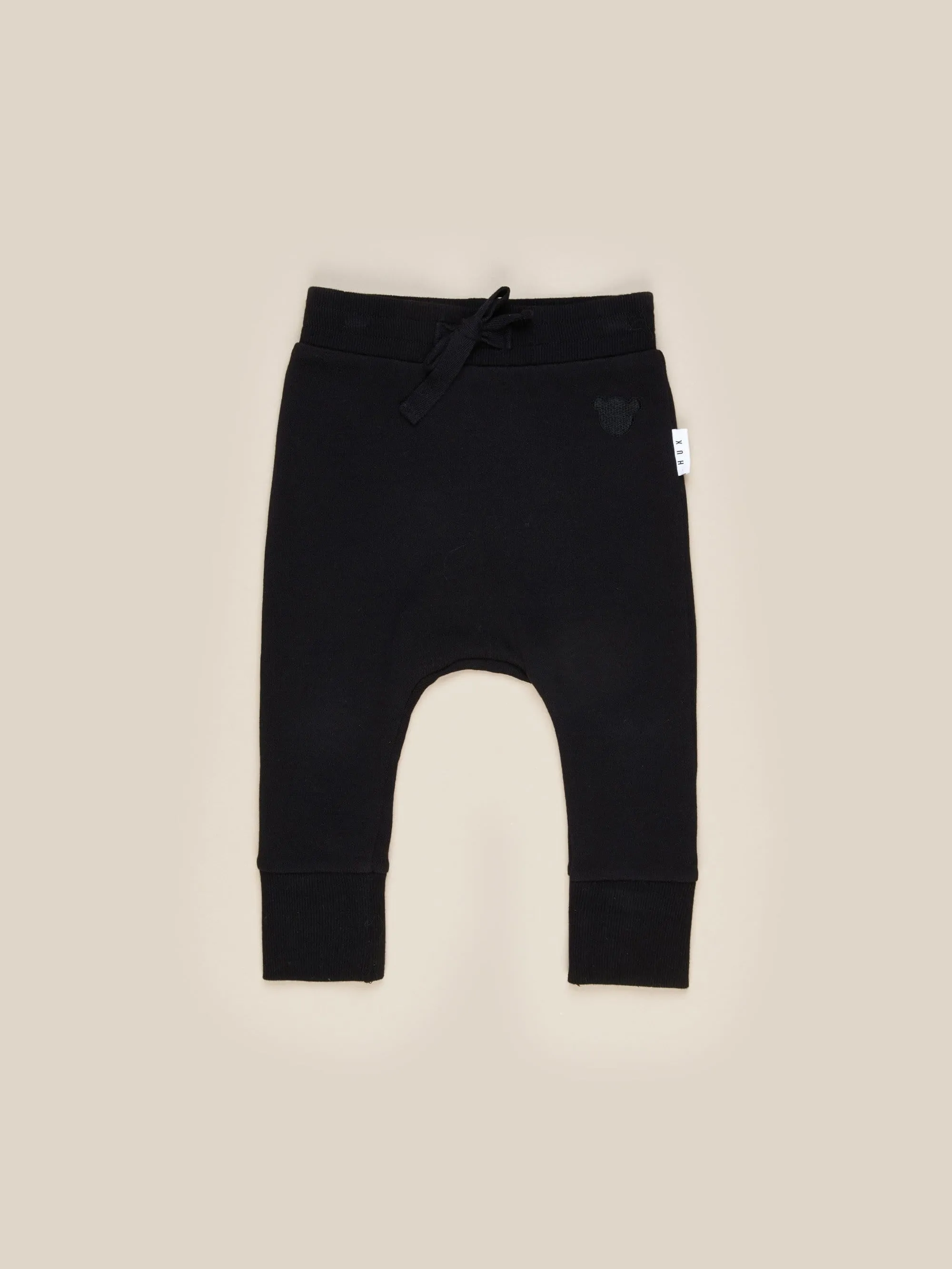 Hux Baby- Black Drop Crotch Pant