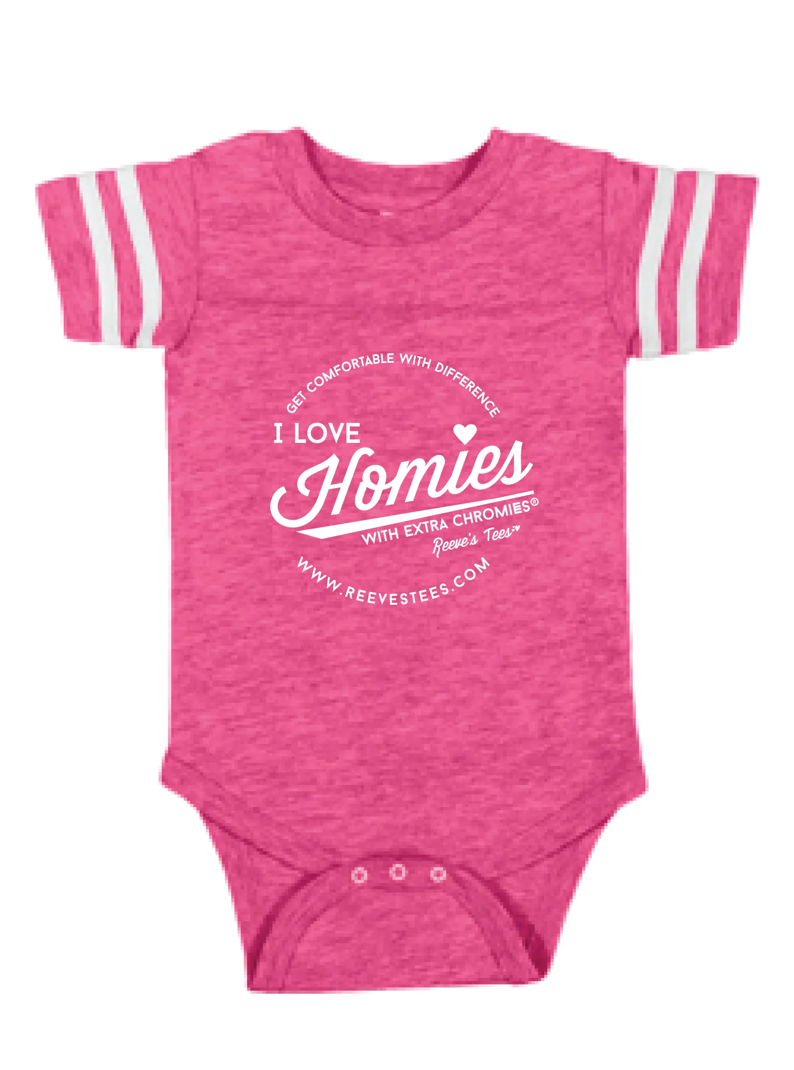 HWEC - Football Style - I Love Homies with Extra Chromies&reg; (SUPPORTERS) - Infant -  Bodysuits - Multiple Colors