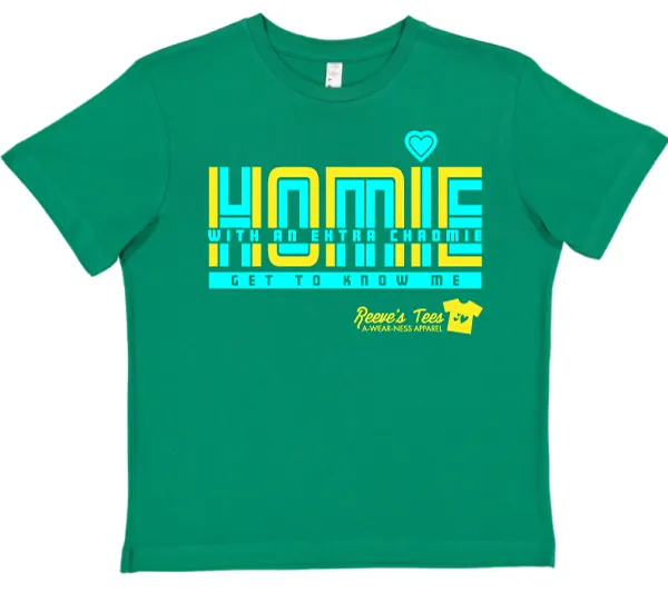 HWEC - Homie with an Extra Chromie&trade; - FOR THE HOMIE - Toddler - Short Sleeve Retro Tee