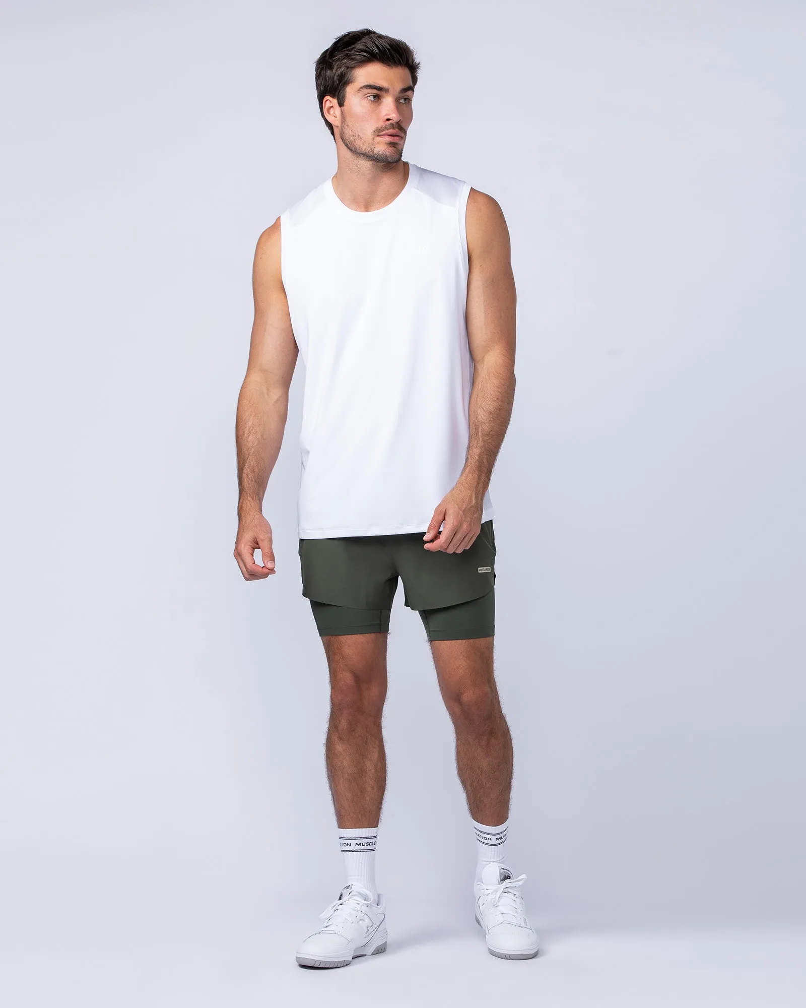 Hybrid 3" Shorts - Dark Khaki