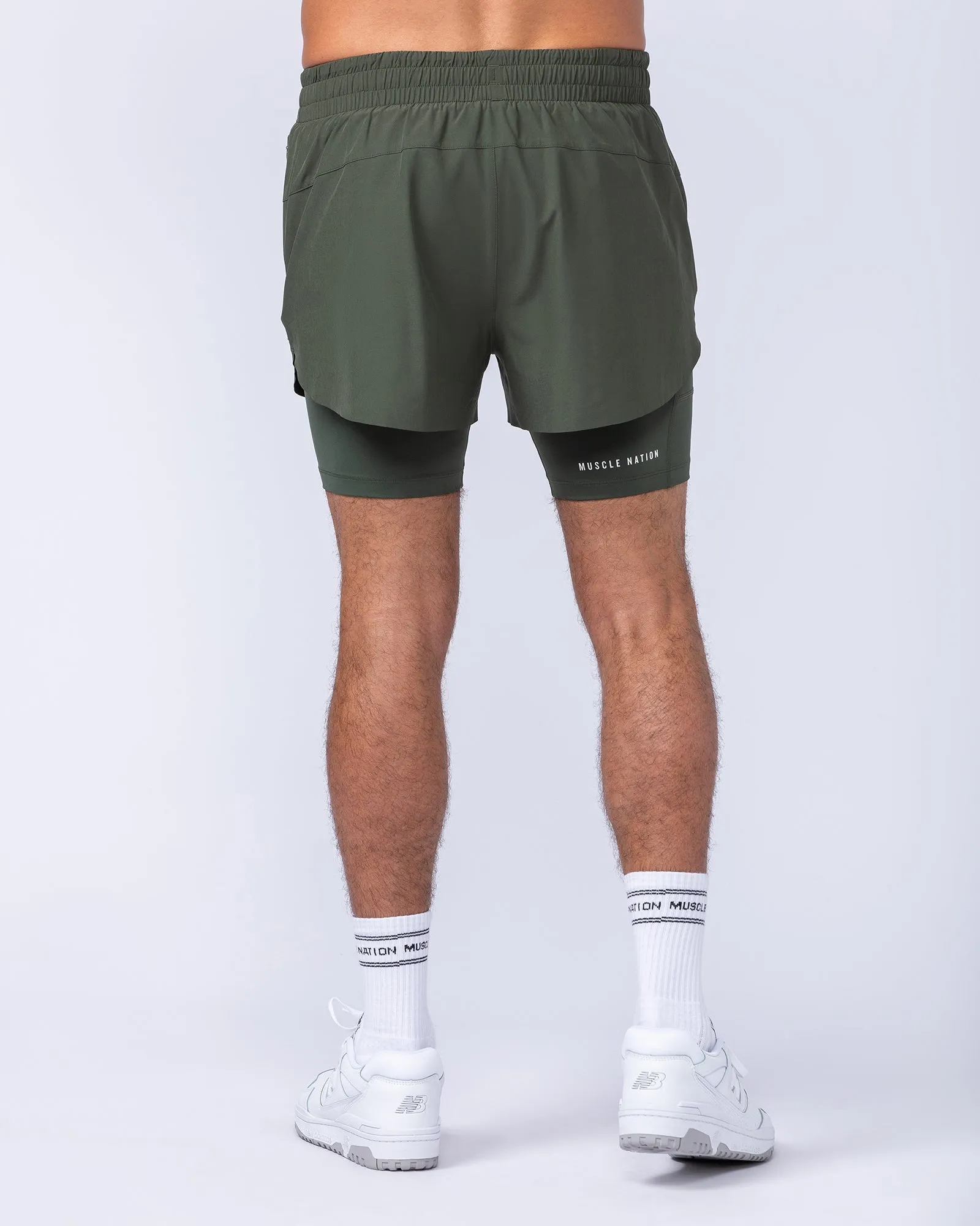 Hybrid 3" Shorts - Dark Khaki