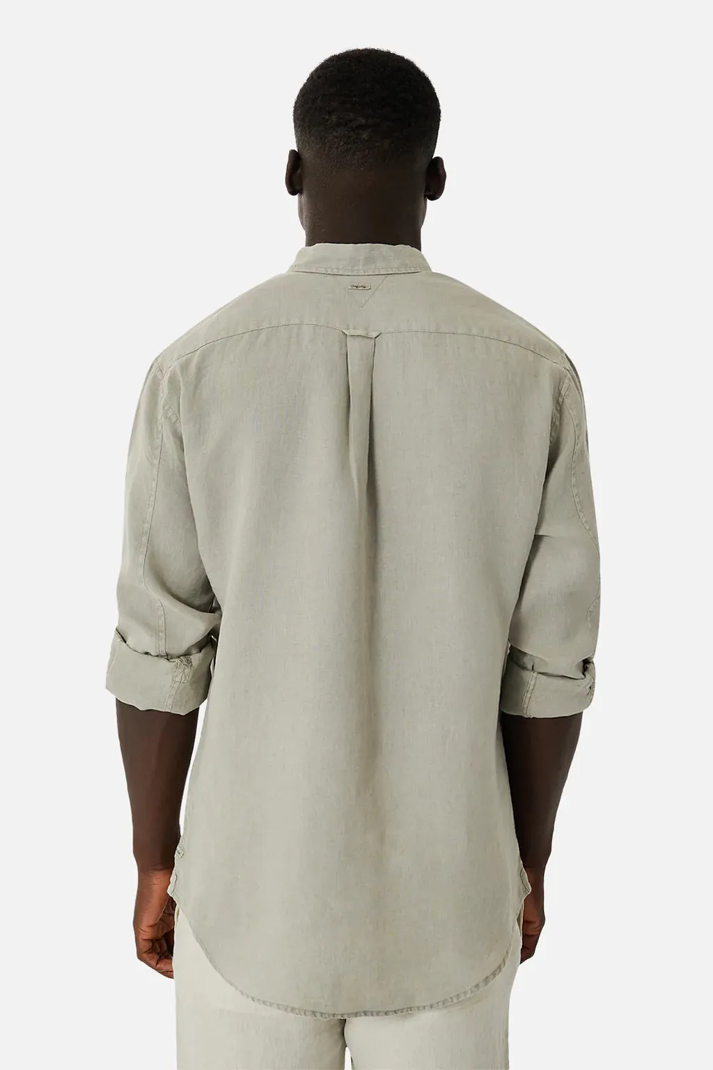 INDUSTRIE TENNYSON LINEN L/S SHIRT LT ARMY