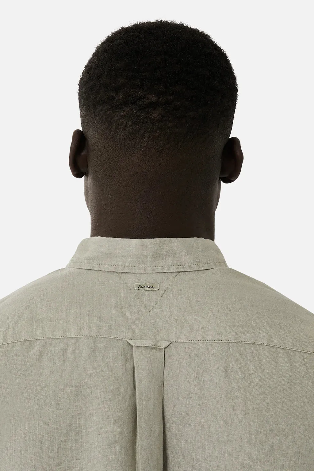 INDUSTRIE TENNYSON LINEN L/S SHIRT LT ARMY