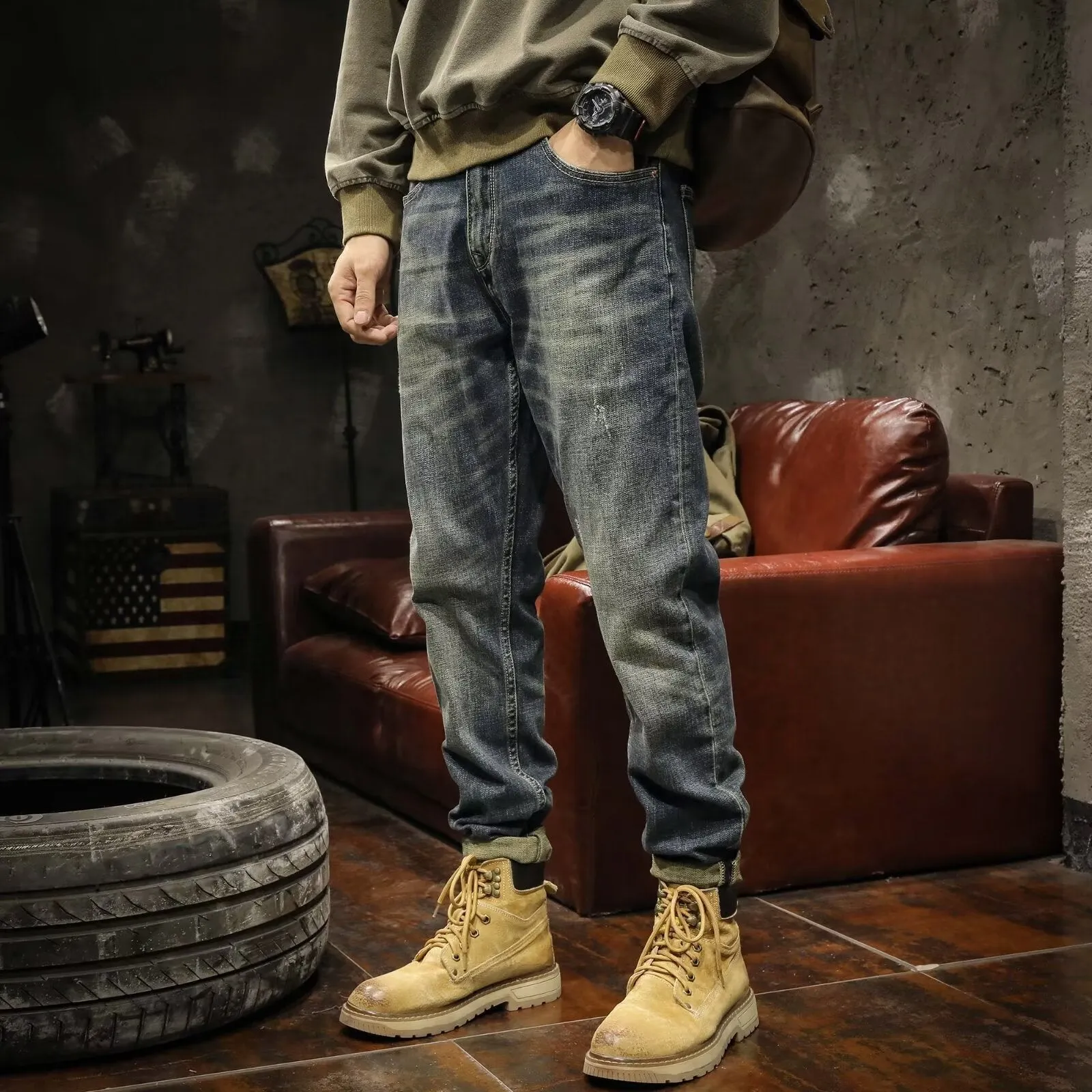 INSTOCK-American retro jeans