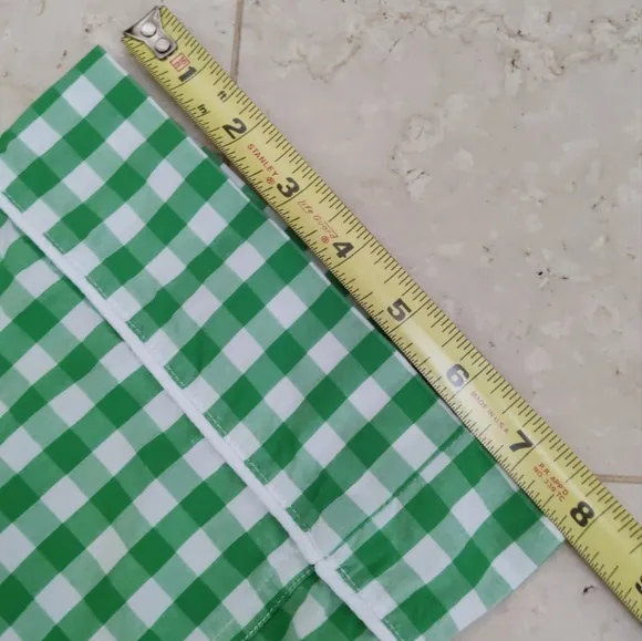 J. Crew Kelly Green Gingham Checkered Women's Cropped Pajama Pants XS NWOT