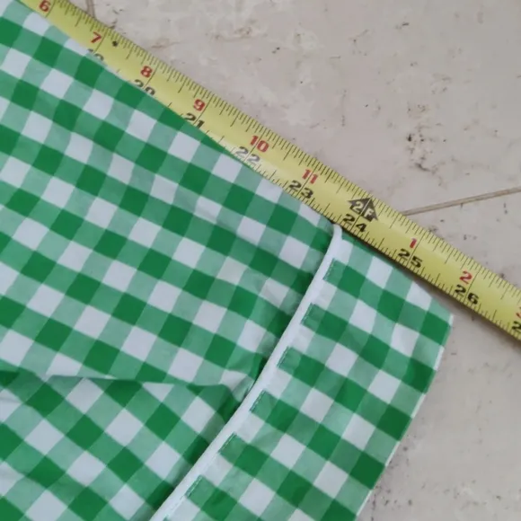J. Crew Kelly Green Gingham Checkered Women's Cropped Pajama Pants XS NWOT