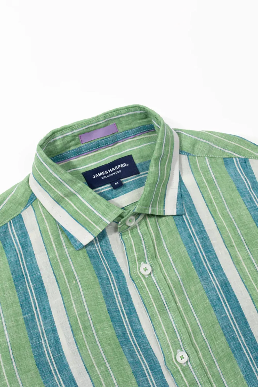 JAMES HARPER BEACH STRIPE LINEN S/S SHIRT JHS516
