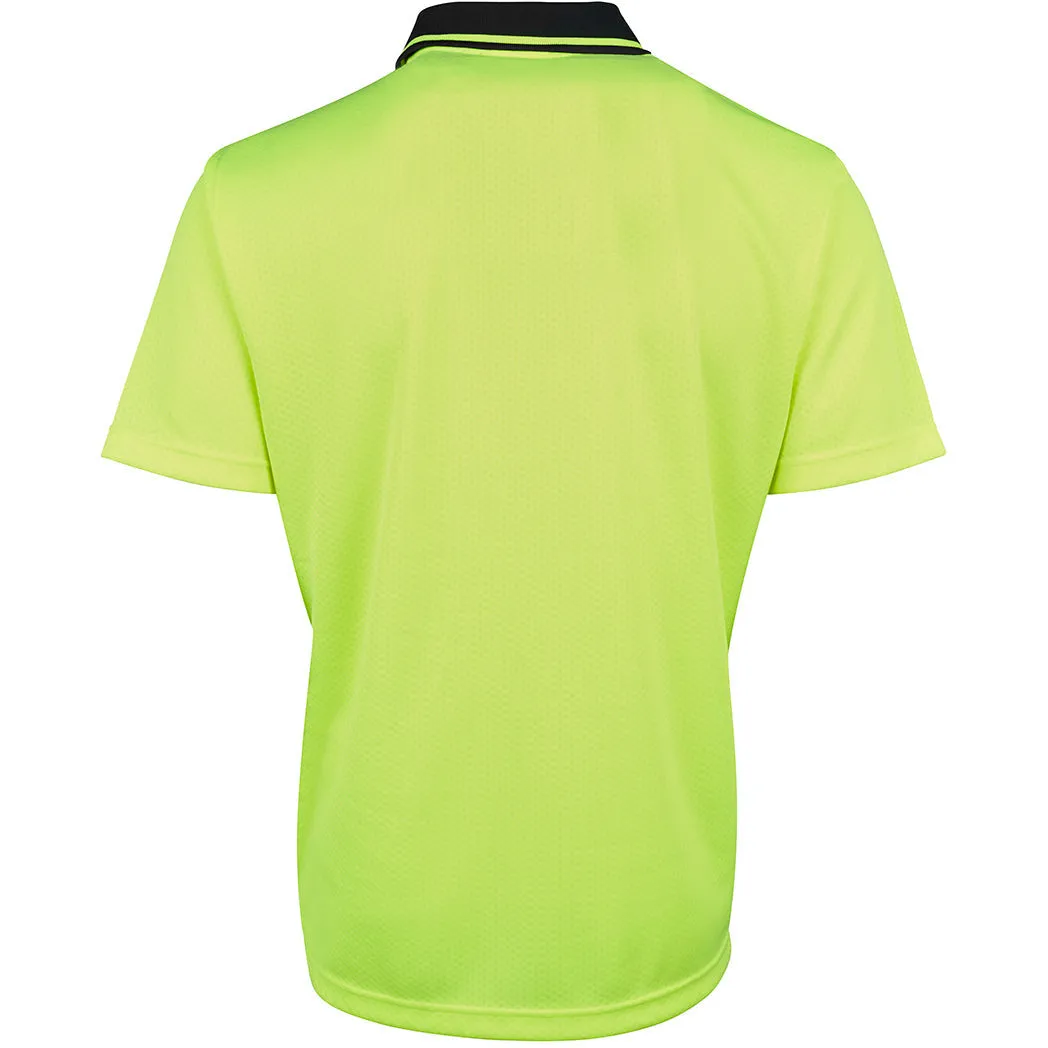 JBs Wear 6HJNC Hi Vis Jacquard Non Cuff Polo
