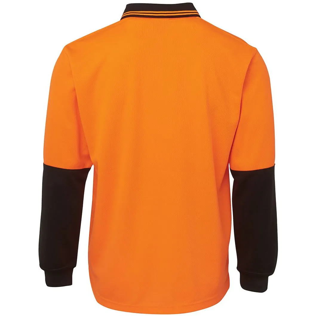 JBs Wear 6HVPL Hi Vis L/S Traditional Polo