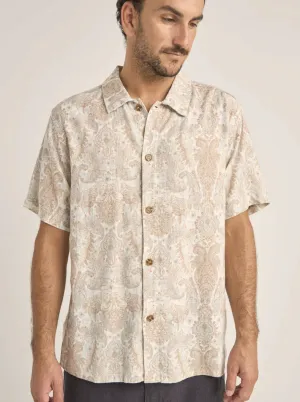Jean Paisley Short Sleeve Shirt - Cream