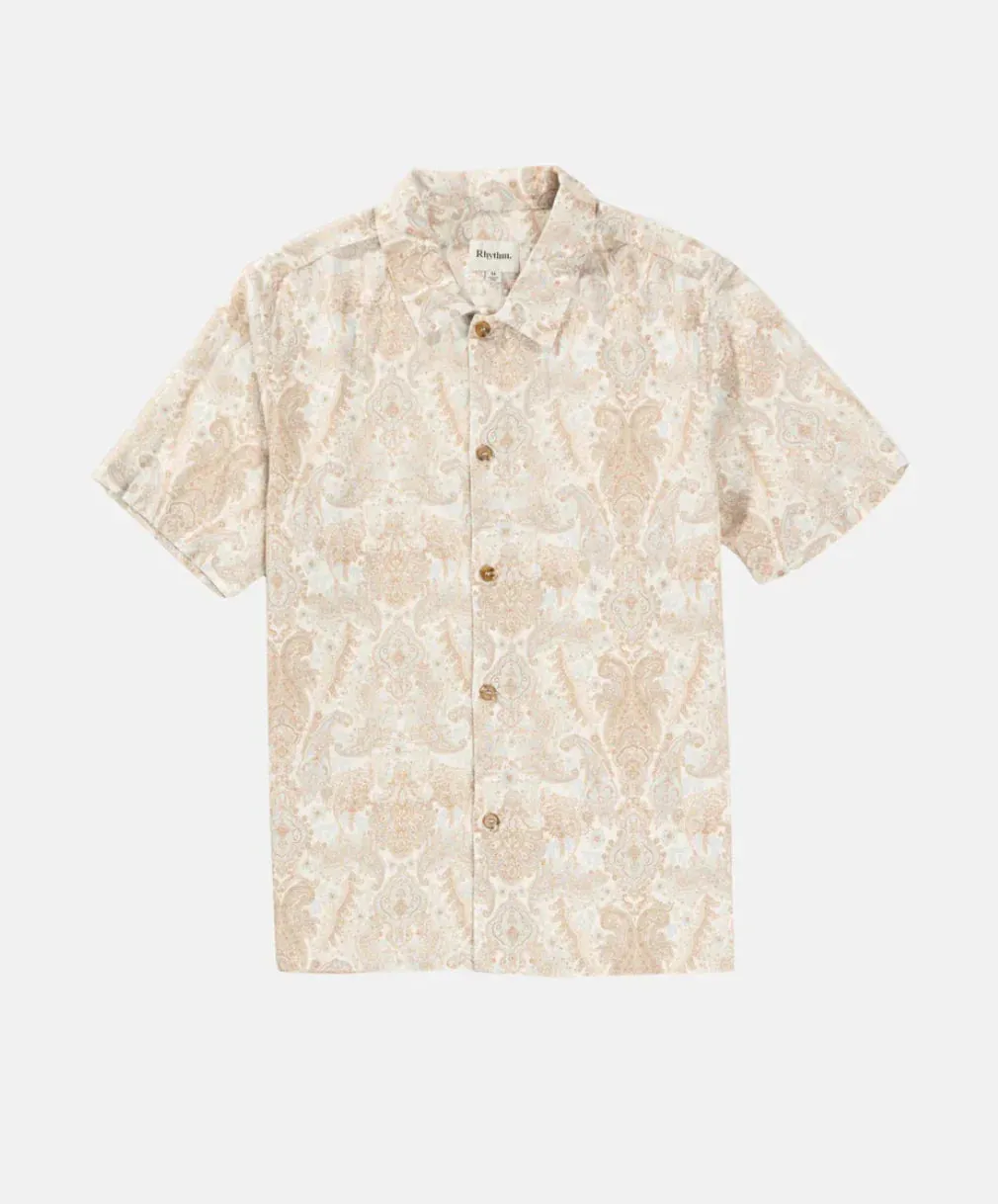 Jean Paisley Short Sleeve Shirt - Cream