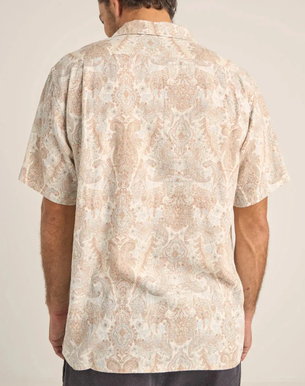 Jean Paisley Short Sleeve Shirt - Cream
