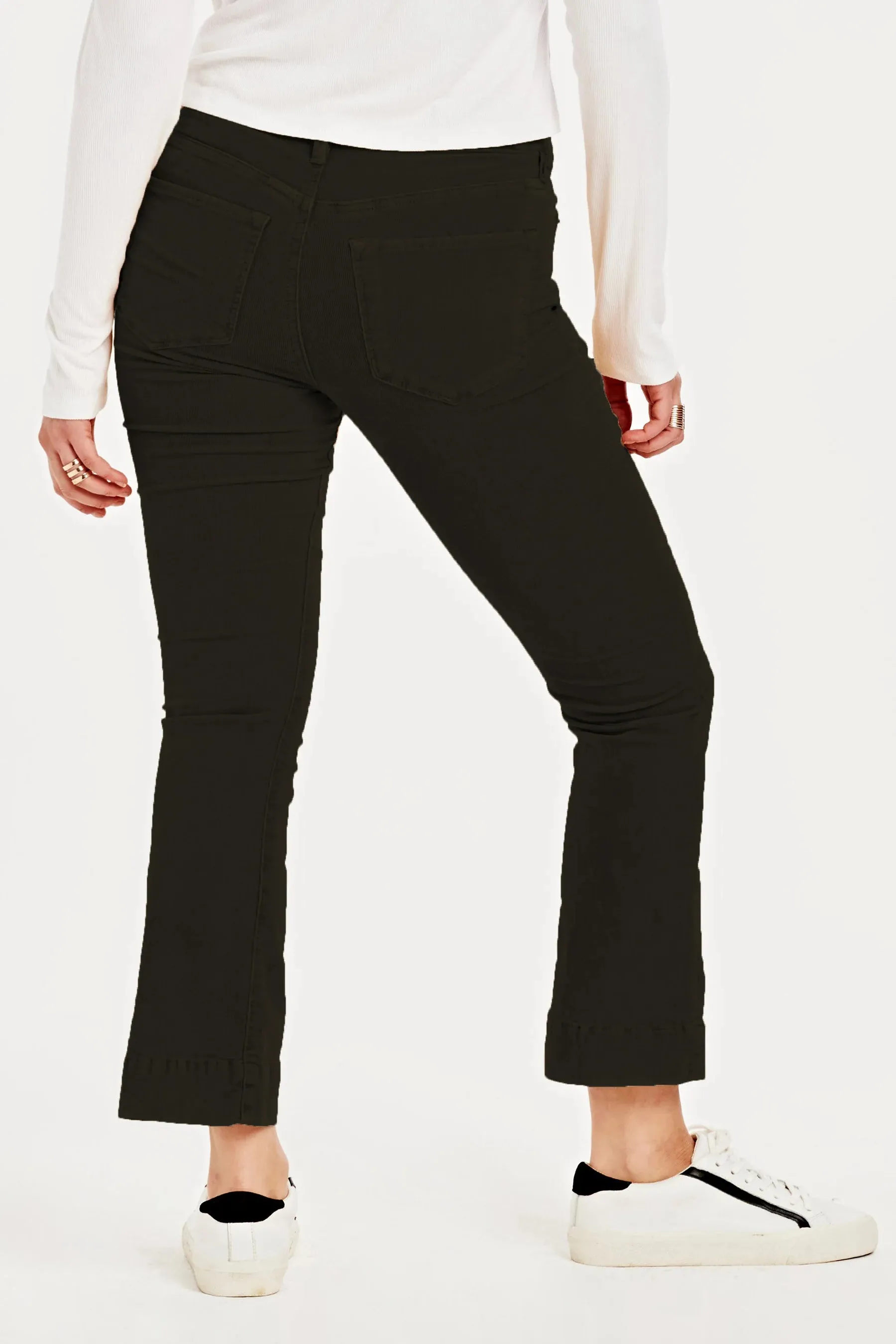 JEANNE HIGH RISE CROPPED CORDUROY