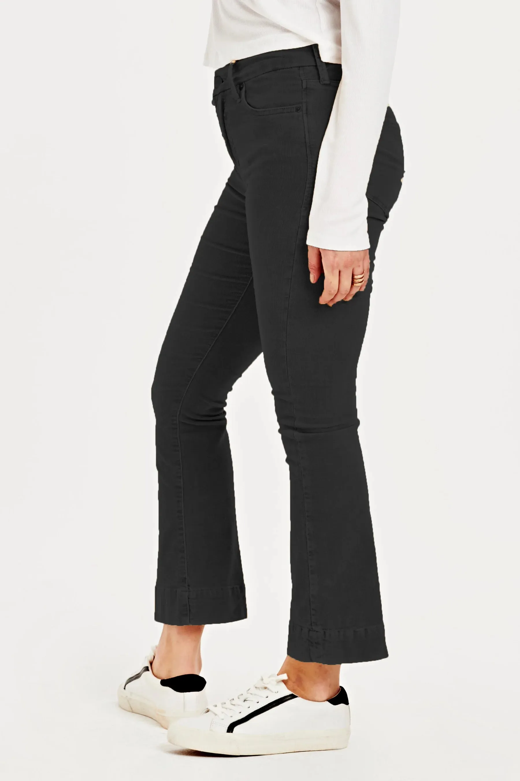 JEANNE HIGH RISE CROPPED CORDUROY