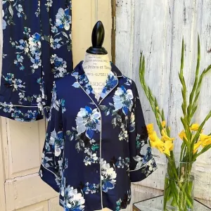 JOHN LEWIS, WOMANS TWO PART FLORAL PAJAMA SET    Size S  NWT