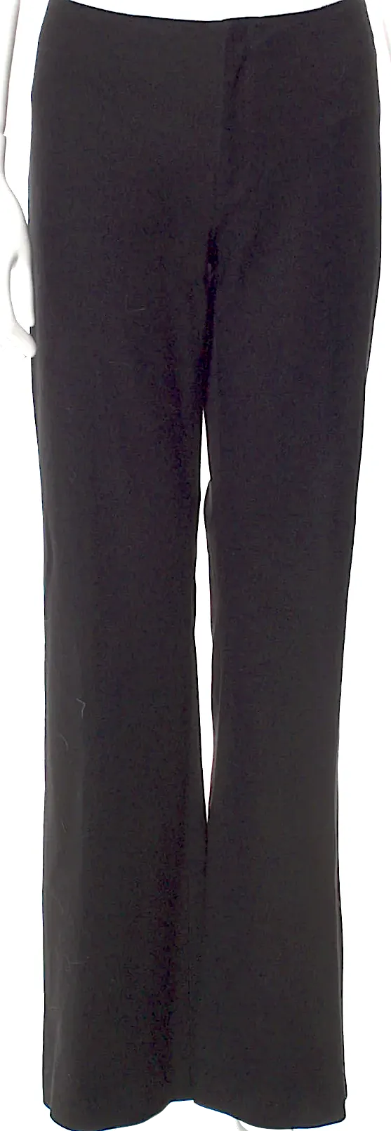 JOSEPH LONDON. Black Rayon/Cotton Wide Leg Pants