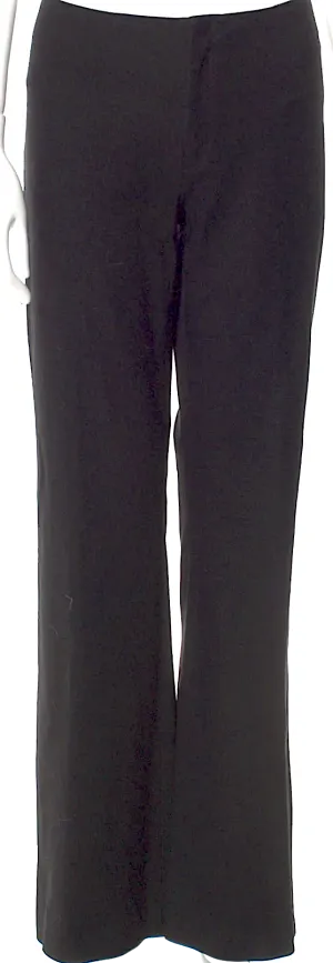 JOSEPH LONDON. Black Rayon/Cotton Wide Leg Pants