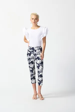 Joseph Ribkoff Millennium Scenery Print Cropped Pants Jr242212