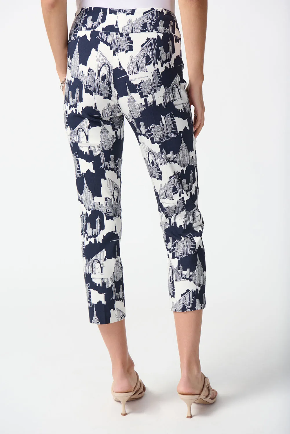 Joseph Ribkoff Millennium Scenery Print Cropped Pants Jr242212