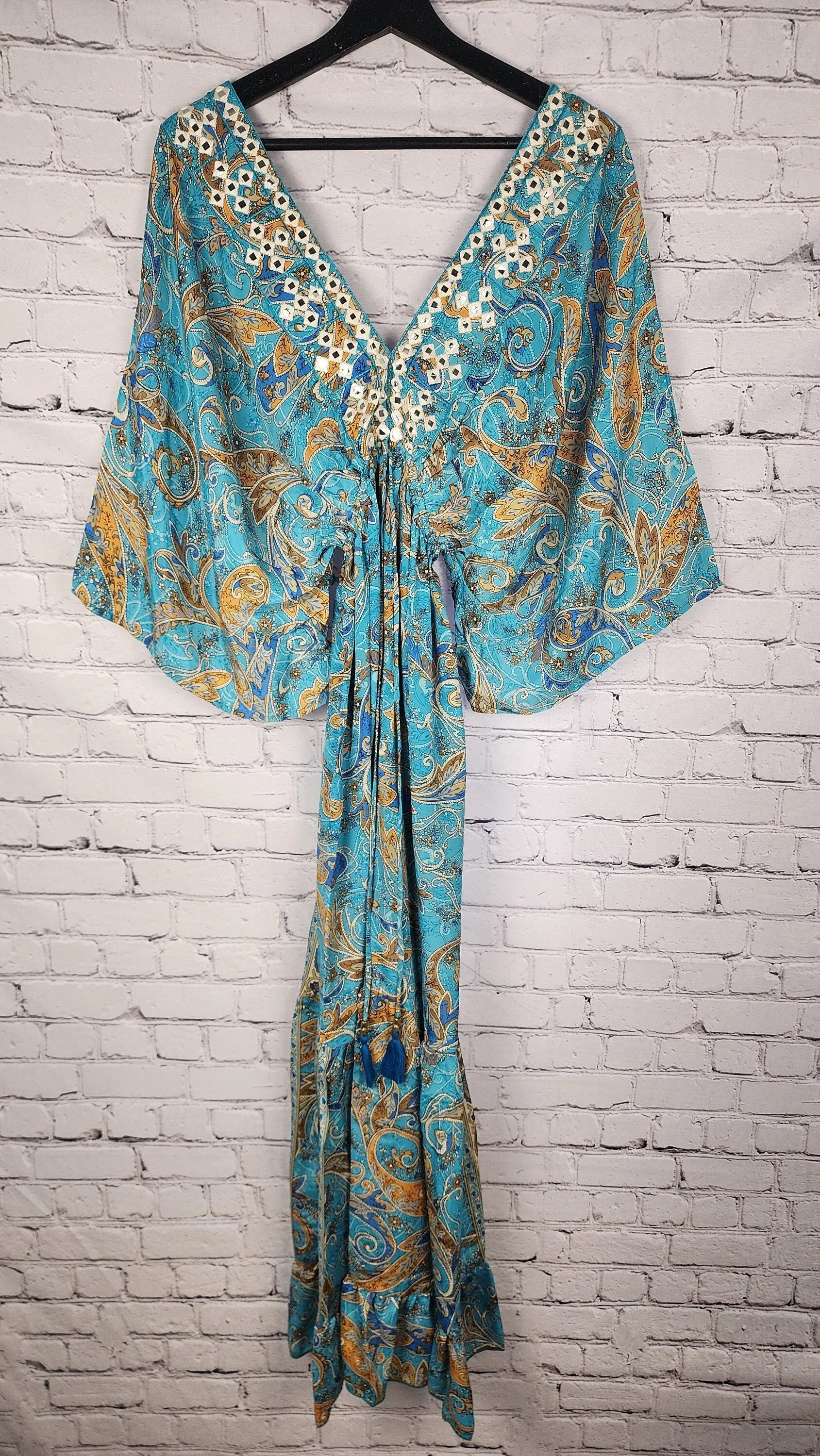 Kaftan maxi dress,Caftan dress,Boho dress , Summer party dress, loose dress,Cocktail party kaftan,Festival wear,One Size Caftan