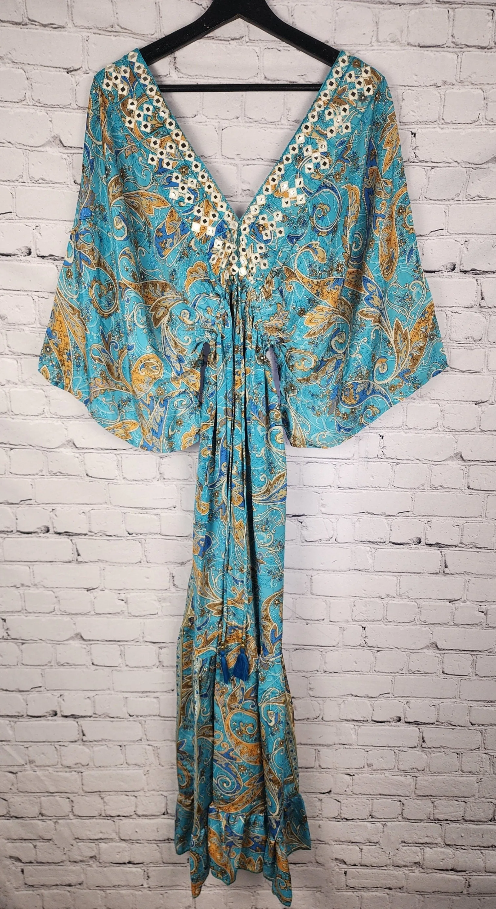 Kaftan maxi dress,Caftan dress,Boho dress , Summer party dress, loose dress,Cocktail party kaftan,Festival wear,One Size Caftan
