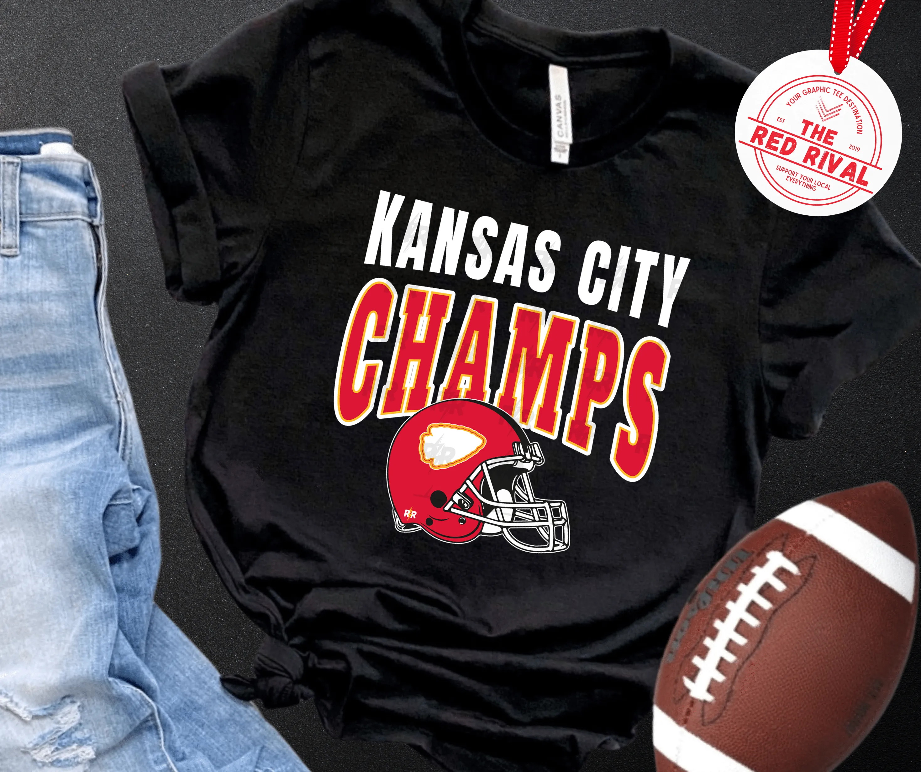 Kansas City Champs Black Tee or Sweatshirt