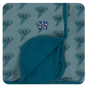 KicKee Pants Dusty Sky Happy Tornado Stroller Blanket