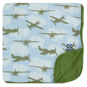 KicKee Pants Pond Airplanes Toddler Blanket