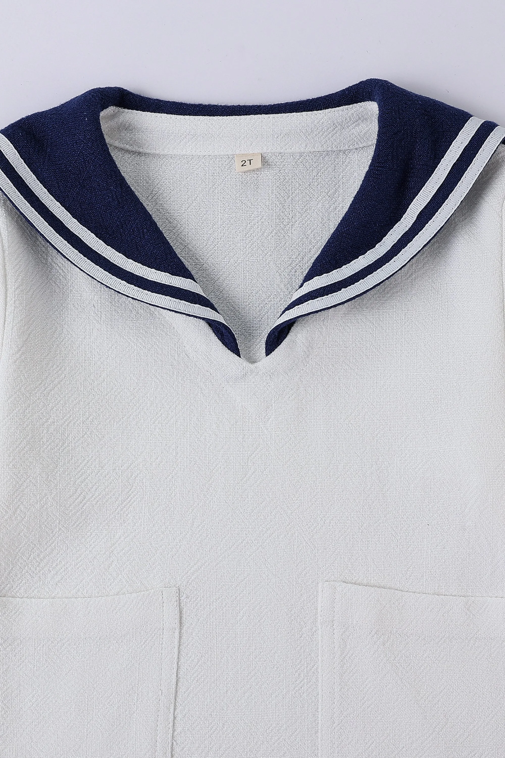 Kid's Linen Sailor Set Soft Linen