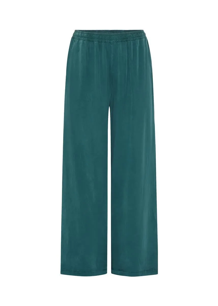 KLITMØLLER COLLECTIVE Kaja Cotton/linen Pants moss green