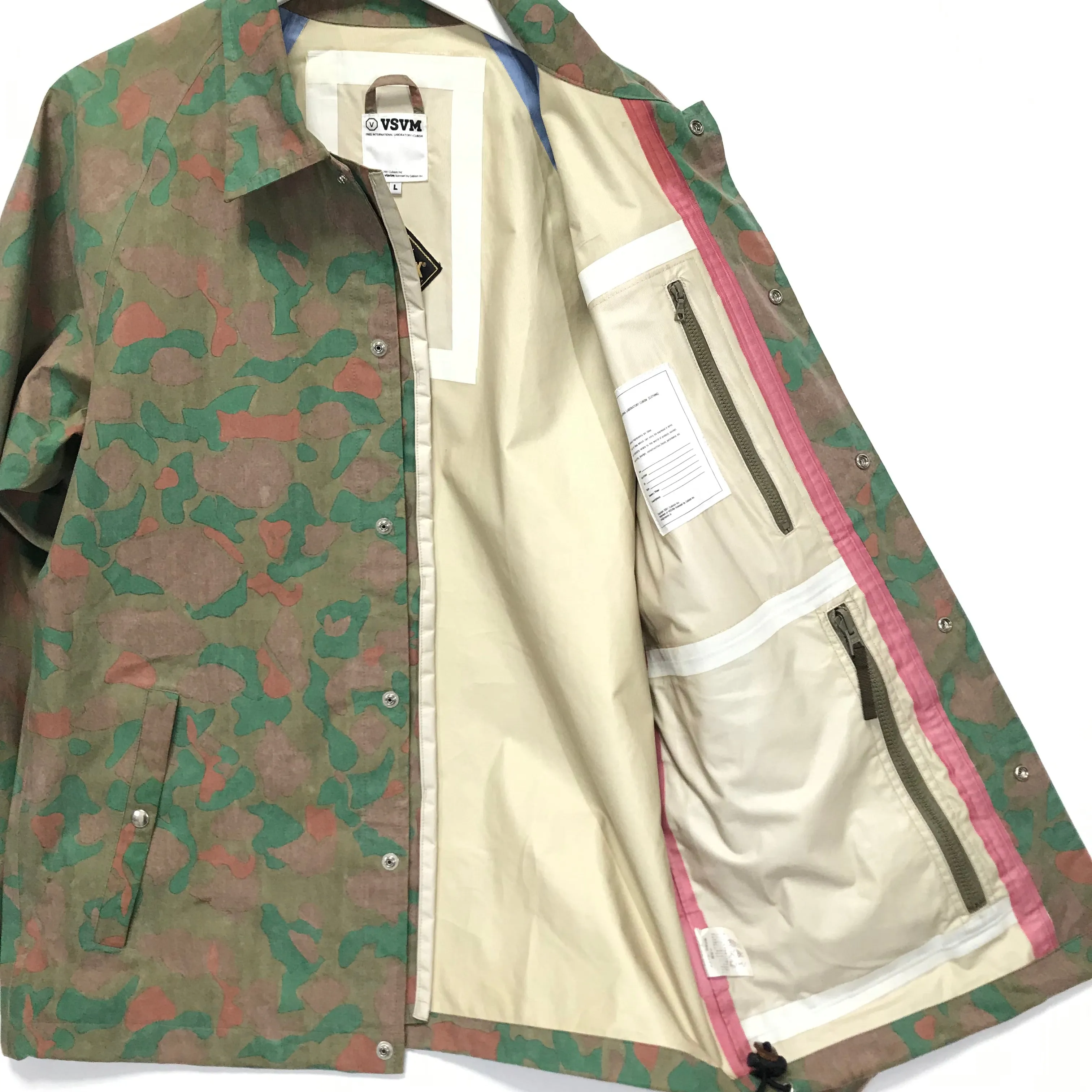 [L] VISVIM G Line Gore Tex Duck Camo Coaches Jacket