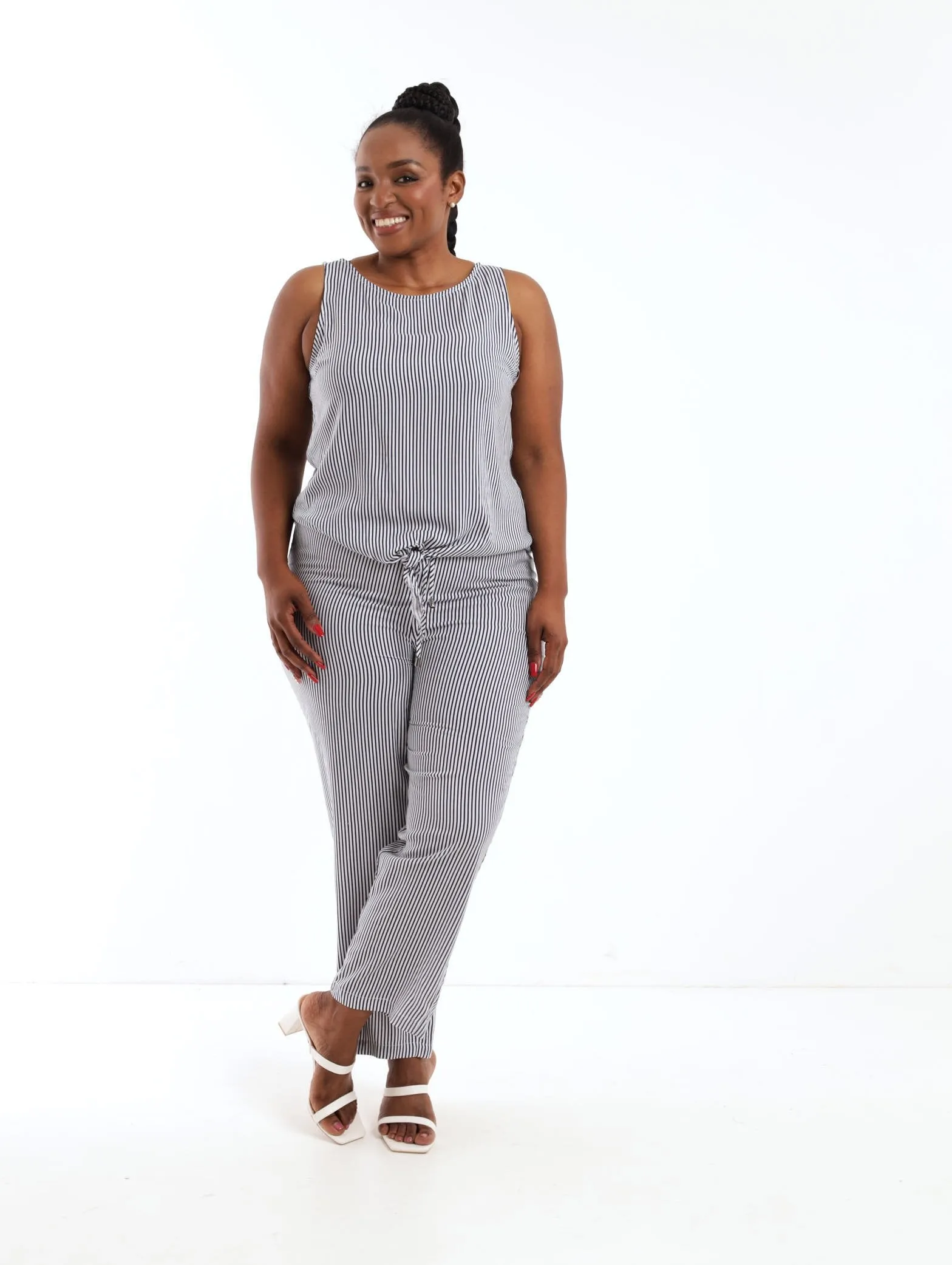 Ladies Striped Soft Pant