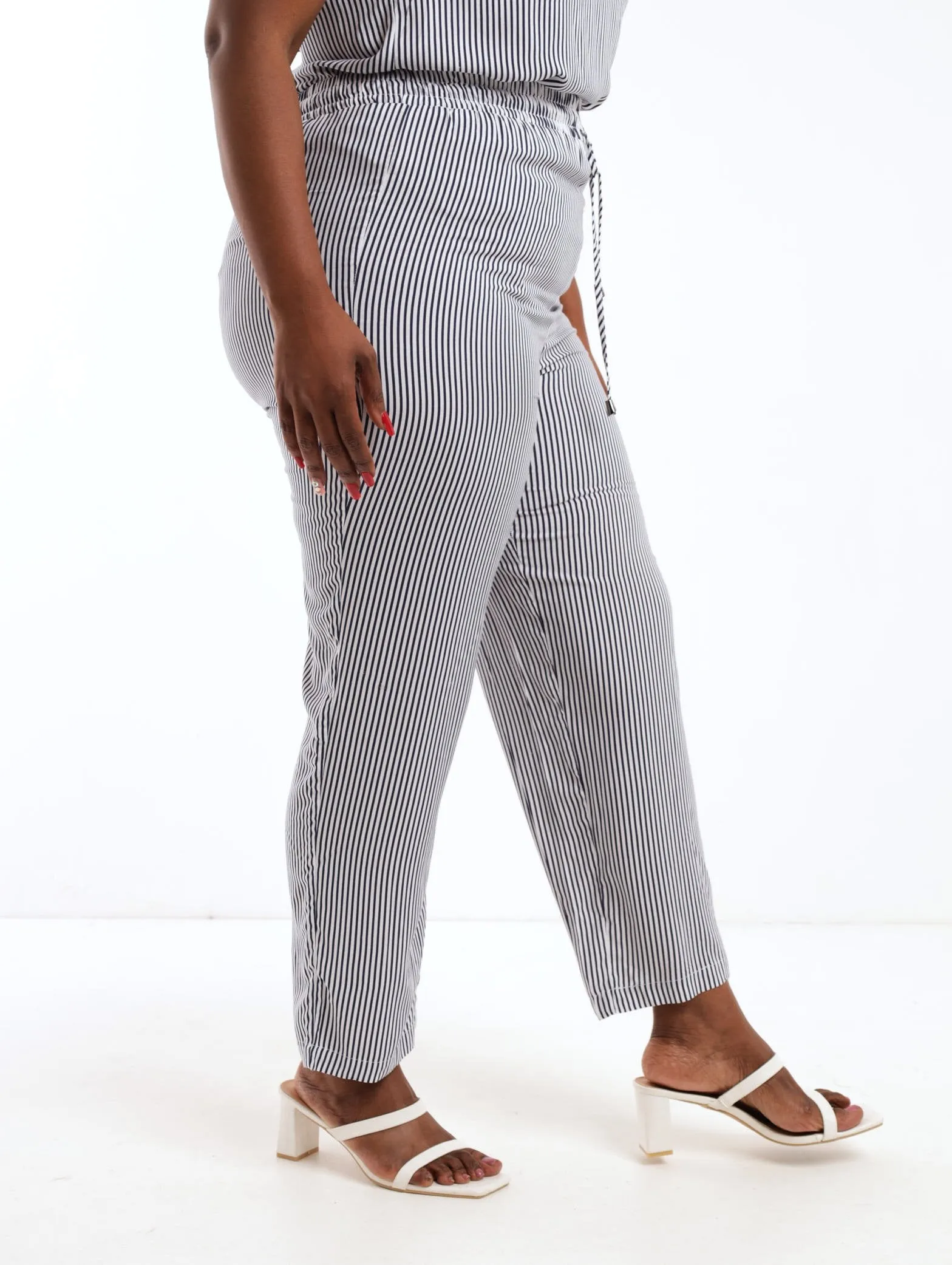Ladies Striped Soft Pant