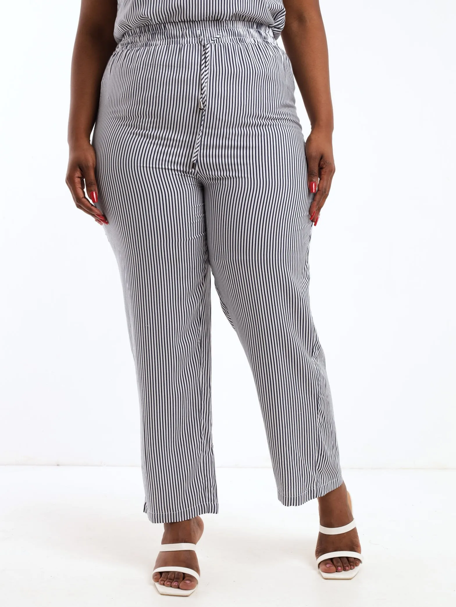 Ladies Striped Soft Pant