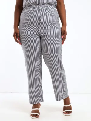 Ladies Striped Soft Pant