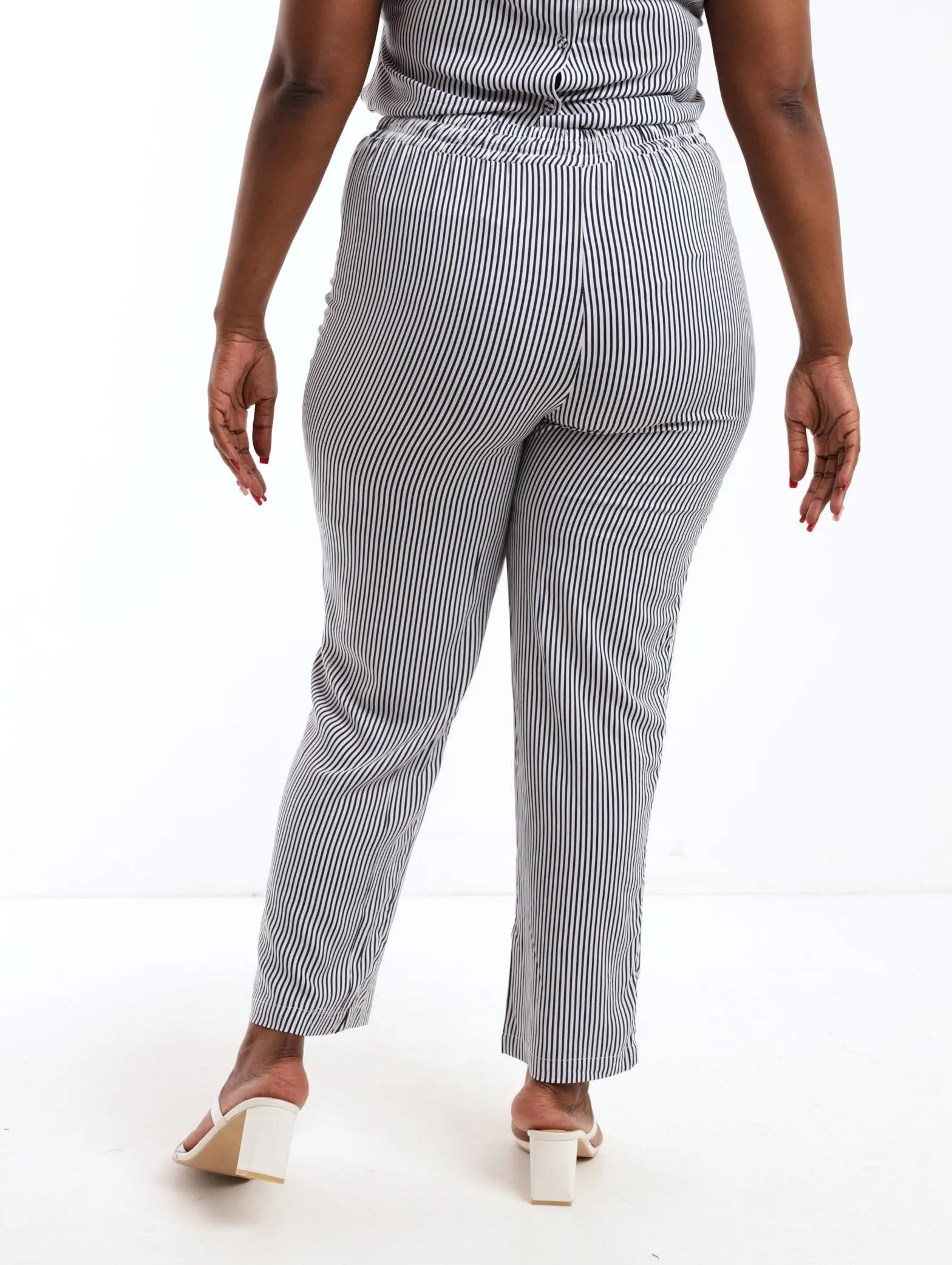 Ladies Striped Soft Pant