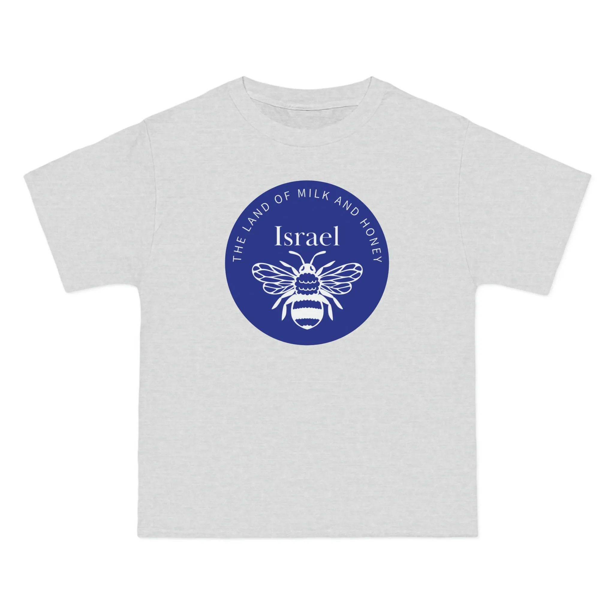 Land of Milk And Honey Solid Israel Blue Badge Beefy-T® Short-Sleeve T-Shirt
