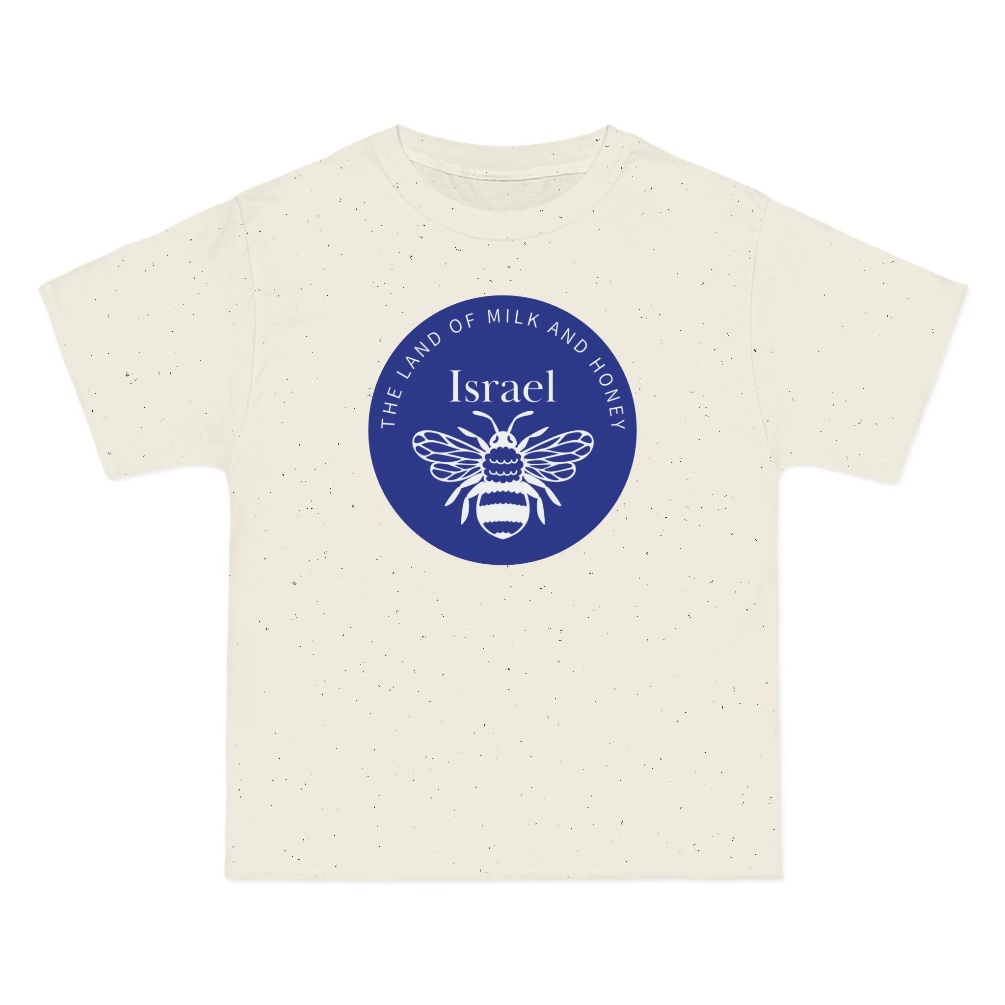 Land of Milk And Honey Solid Israel Blue Badge Beefy-T® Short-Sleeve T-Shirt