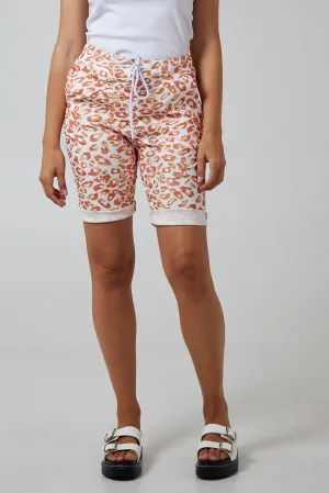 Leopard Print Super Stretch Shorts