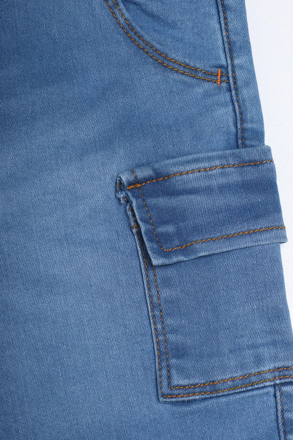LIGHT BLUE - BOY'S DENIM SHORTS
