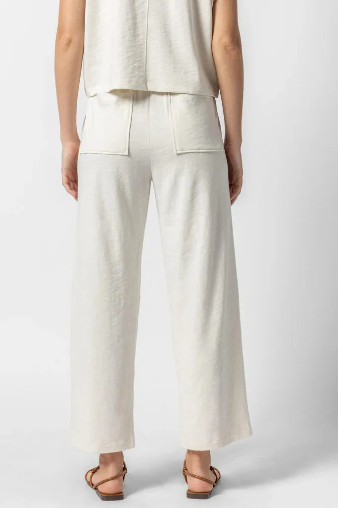 Lilla P.  ~  Cropped Pull On Pant - Ecru
